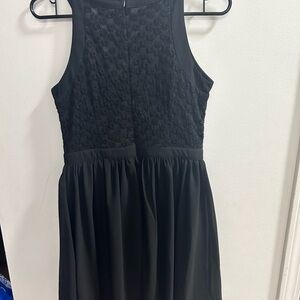 Miami Women's Black Eyelash Edge Lace‎ Sleeveless Cocktail Mini Dress Size Small